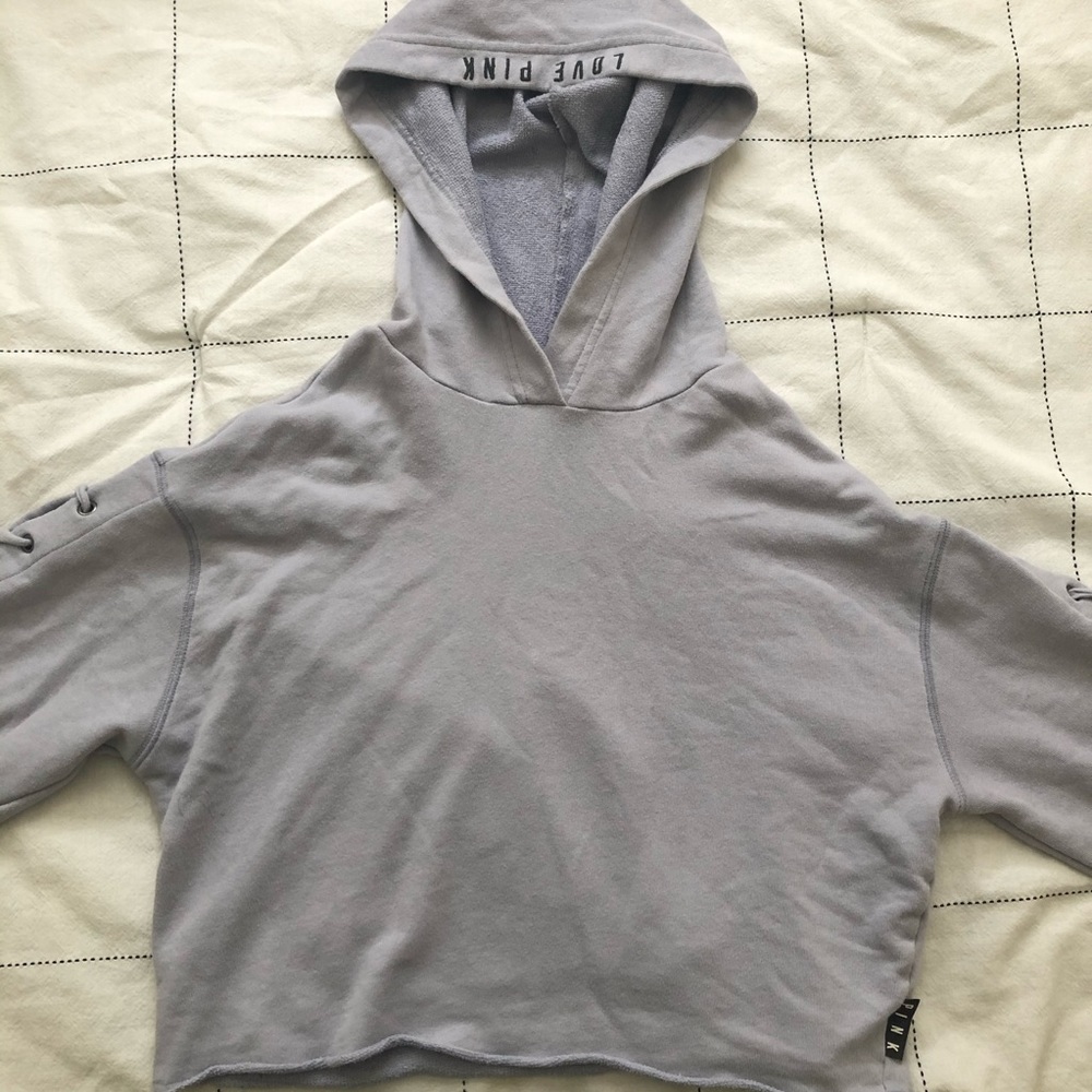 PINK crop hoodie